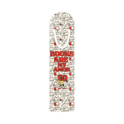 Bookmark - Books Are My Amor Reading Heart Design