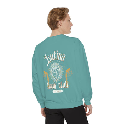 Latina Book Club Sweatshirt with Heart Anatomy Design
