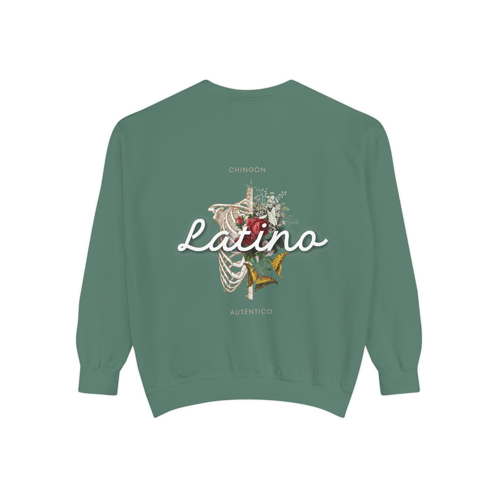 Sweatshirt - Chingon Latino Calavera Heart Design