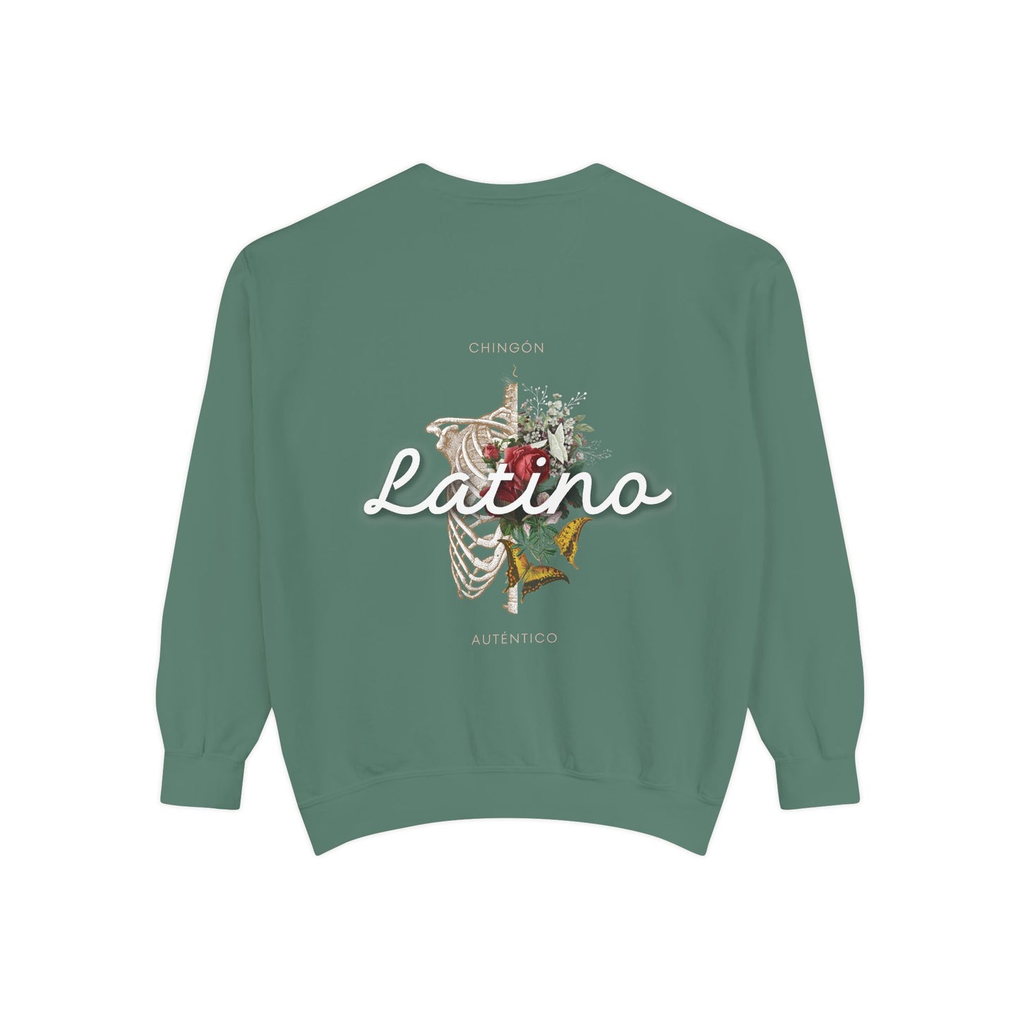 Sweatshirt - Chingon Latino Calavera Heart Design