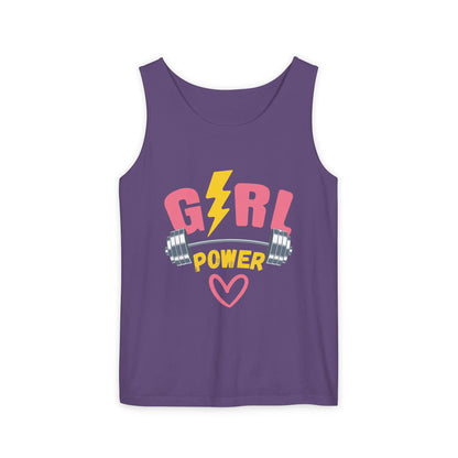 Empower Her: Girl Power Garment Dyed Tank Top
