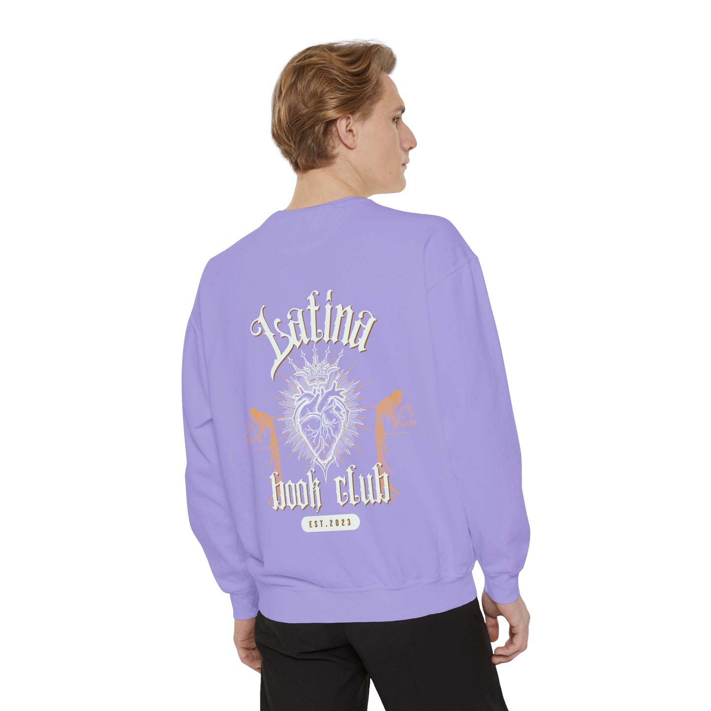 Latina Book Club Sweatshirt with Heart Anatomy Design