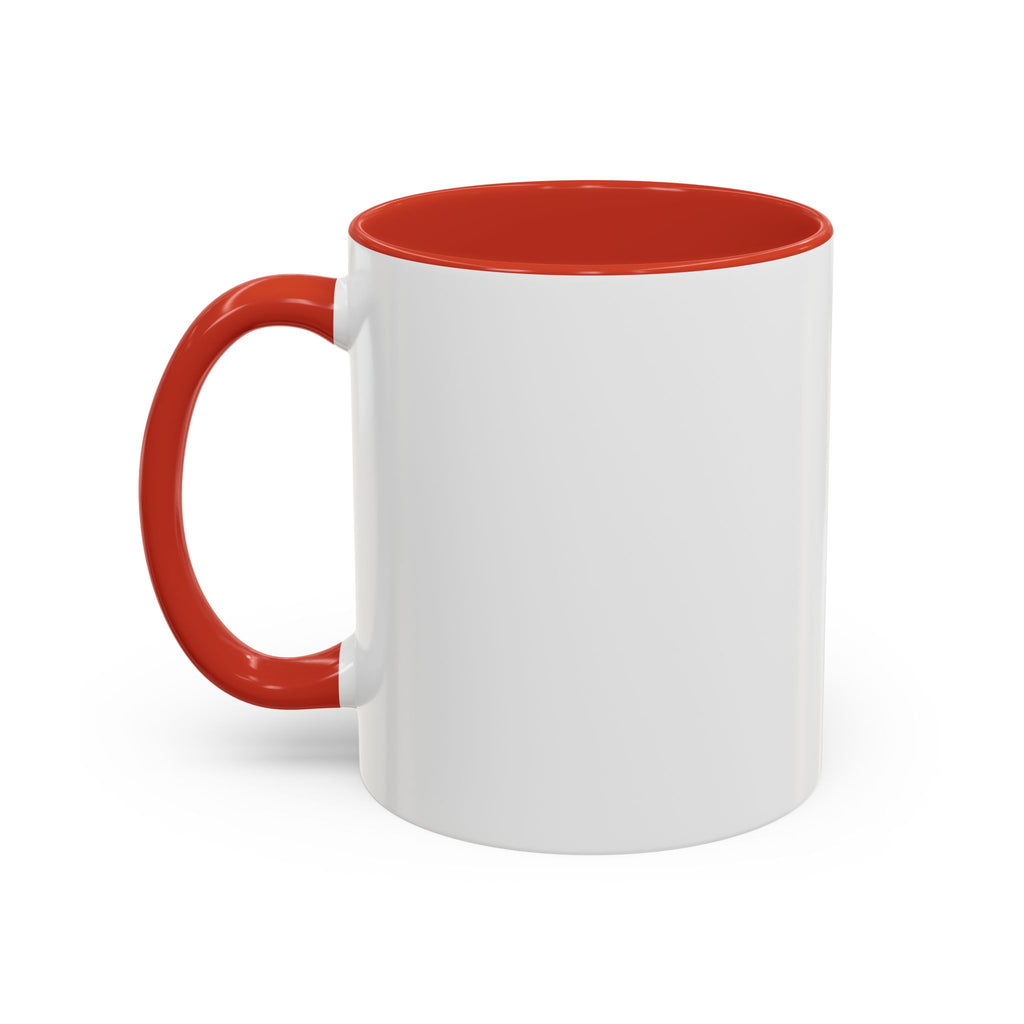 Coffee Mug - Books & Cafecito with Red and Pink Hearts Design