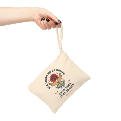 Show Them Your Beauty Zipper Pouch - Empowering Accessory for Self-Love and Confidence