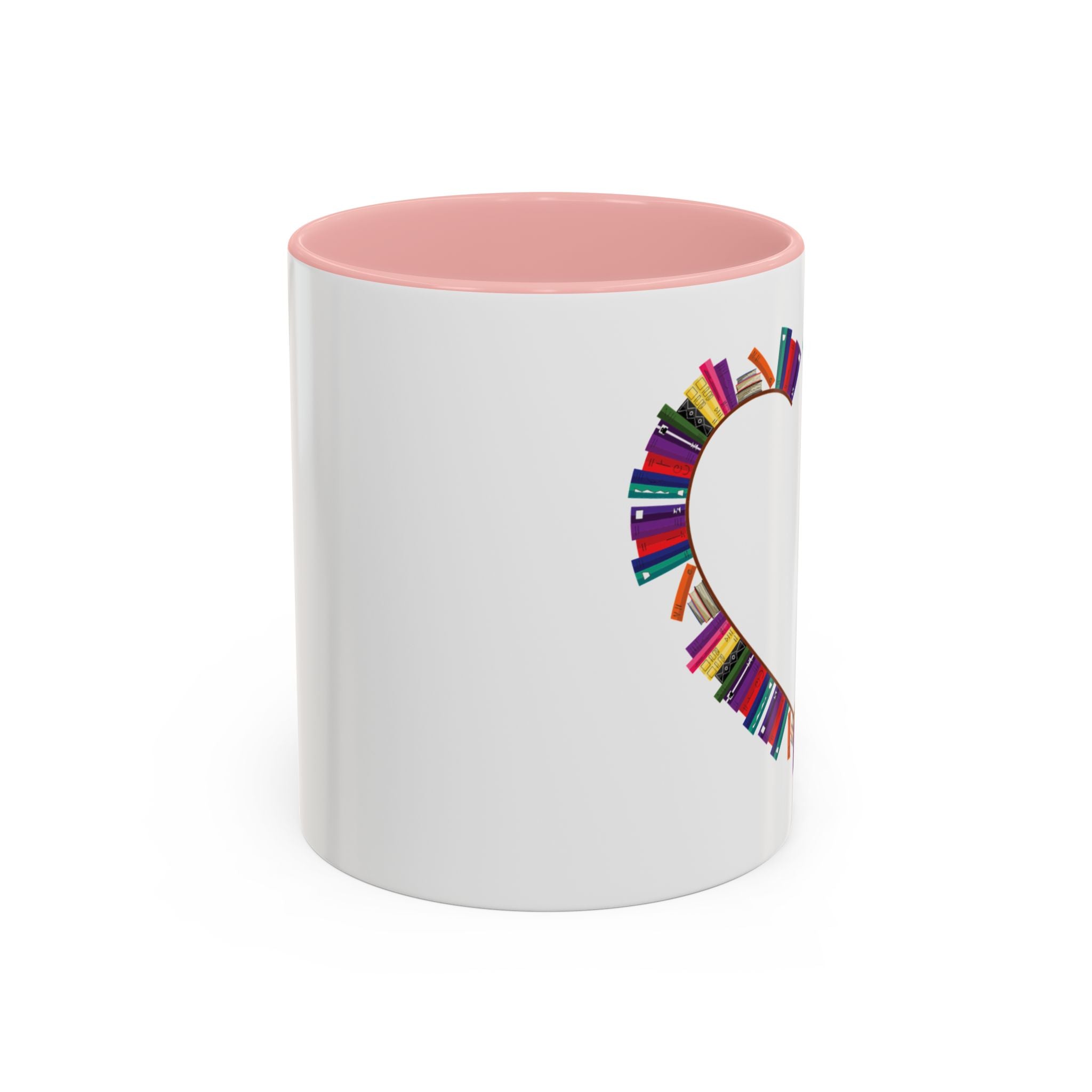 Mug Big Heart Made of Books Coffee Mug (11, 15oz)