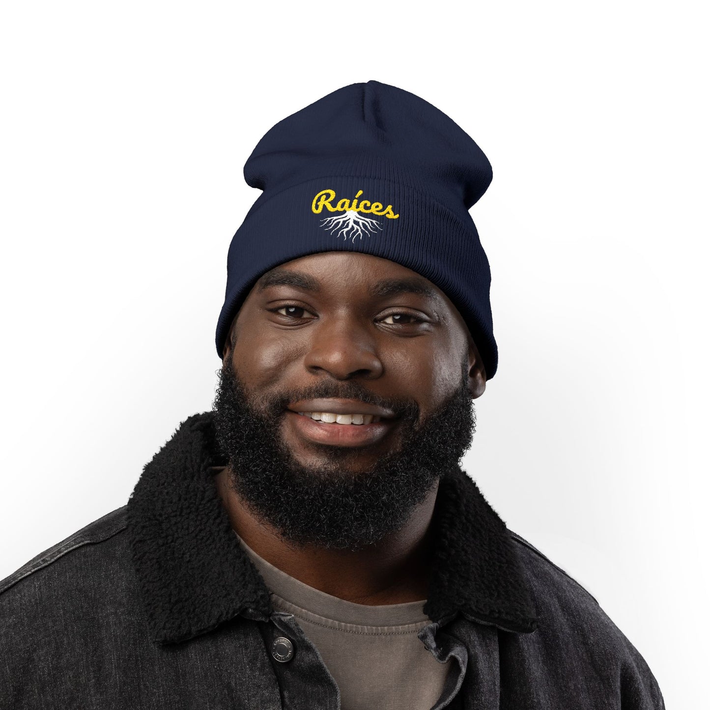 Beanie Hat Embroidered with raíces