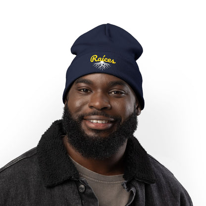 Beanie Hat Embroidered with raíces