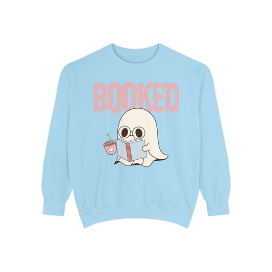 Booked Ghost with Coffee Sweatshirt