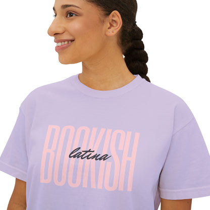 Boxy Tee - Bookish Latina Graphic Shirt for Women