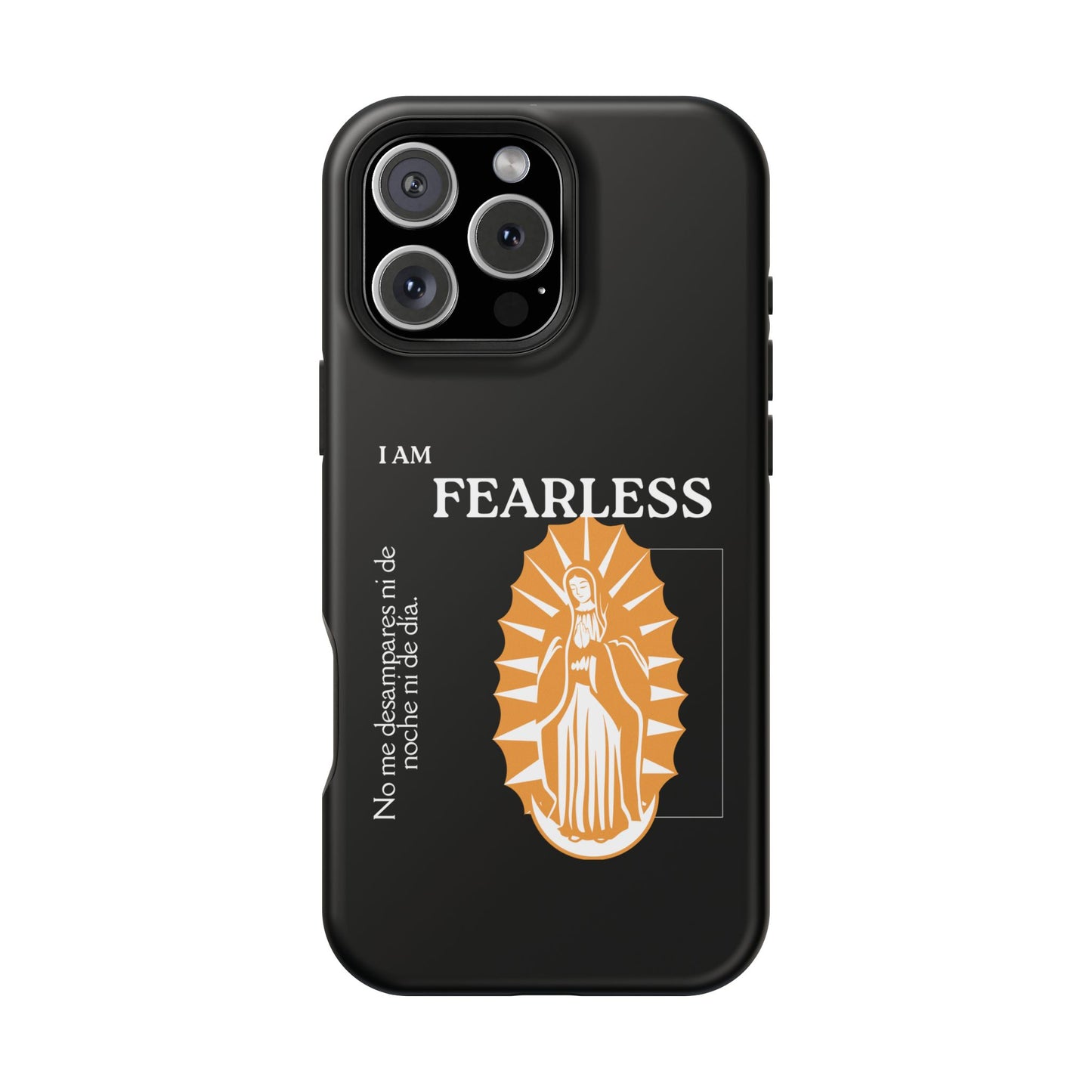 Fearless Impact-Resistant Phone Case, Protective Cover, Inspirational Gift, Unique Design, Motivational Cell Phone Case