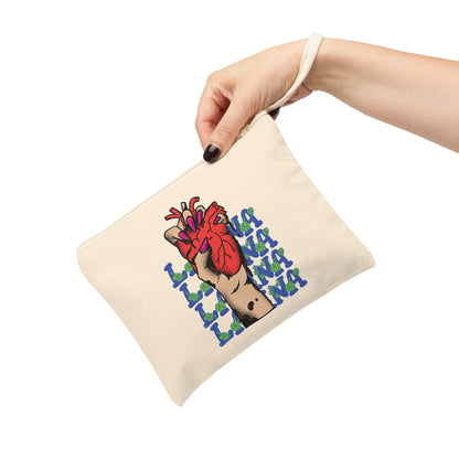 Zipper Pouch - Latina Heart Design