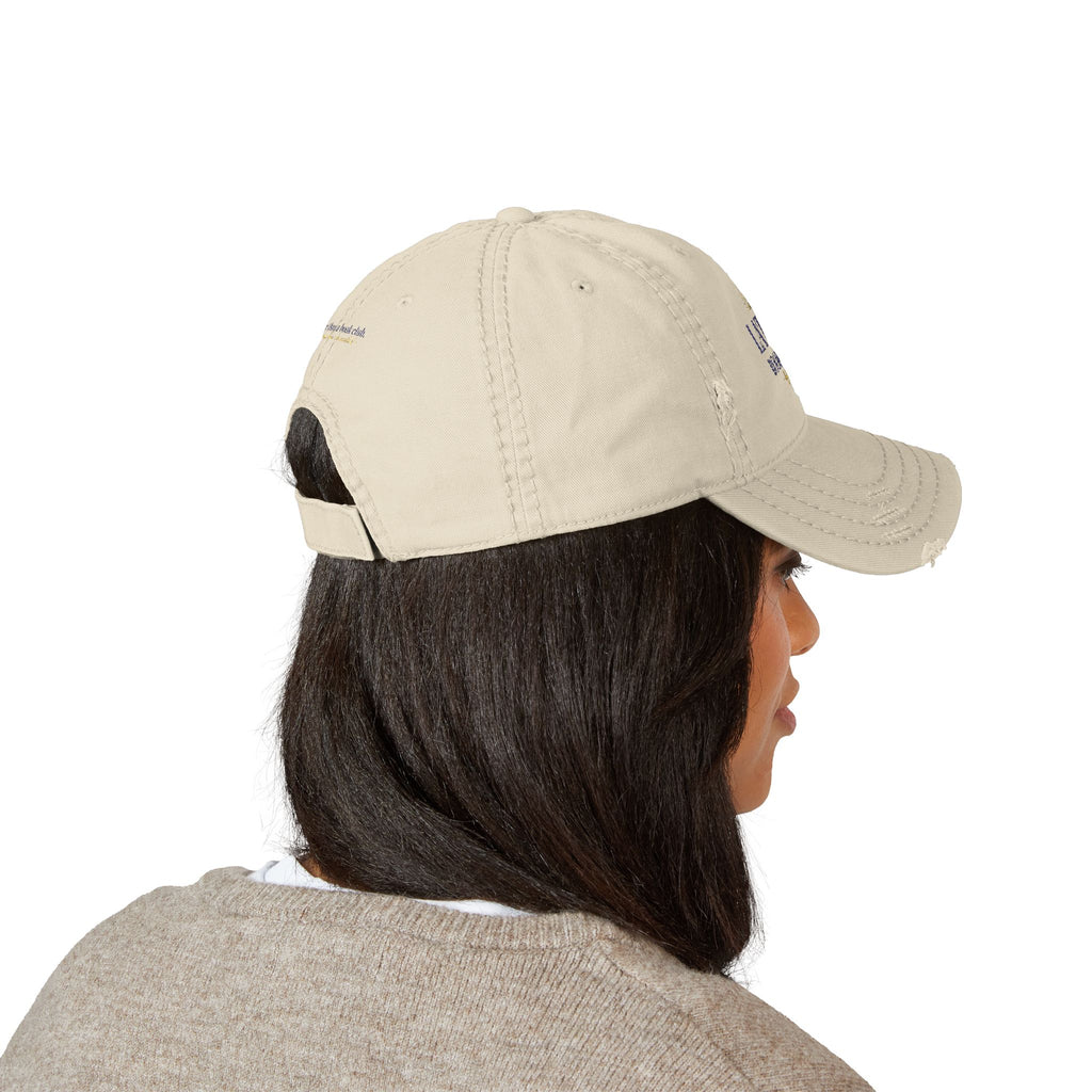 Latina Book Club Embroidered Distressed Hat — 'More than a book club'