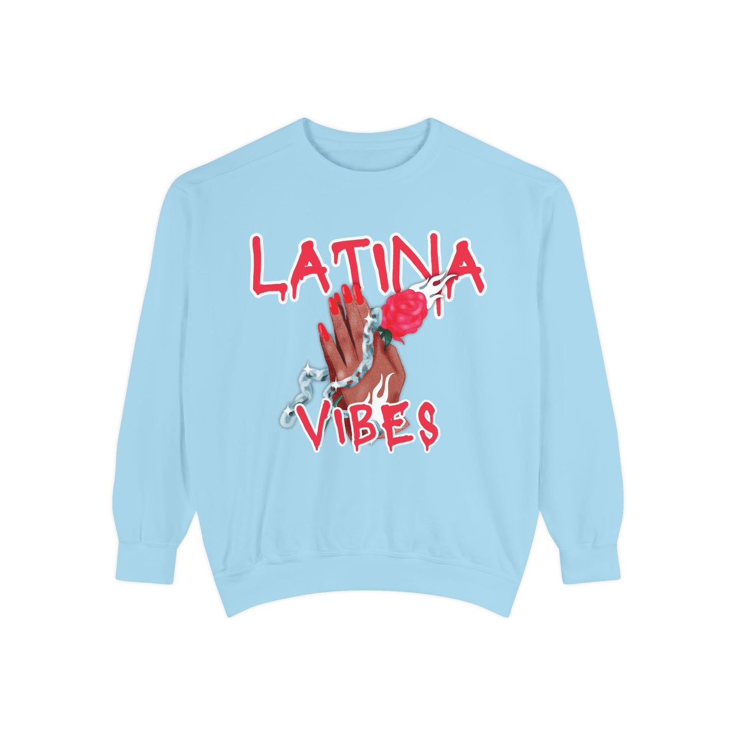 Garment-Dyed Sweatshirt - Latina Vibes