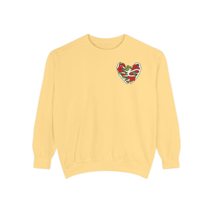 Sweatshirt - Chingon Latino Calavera Heart Design