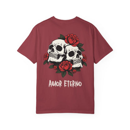 Skull and Roses Tshirt - Amor Eterno Design