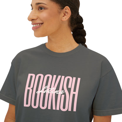 Boxy Tee - Bookish Latina Graphic Shirt for Women