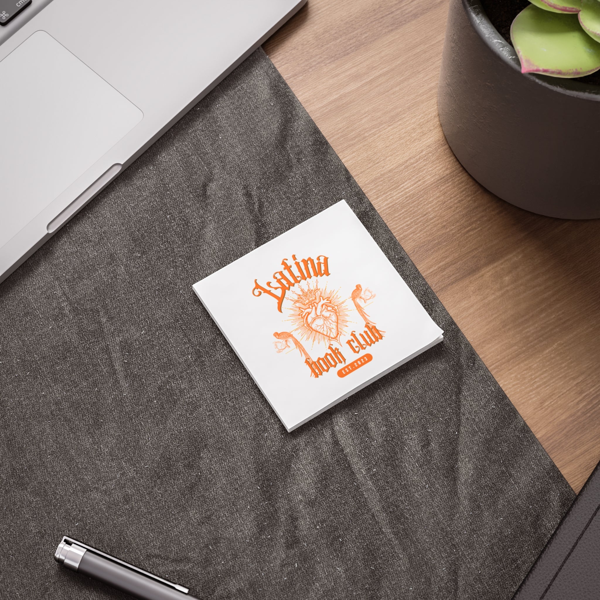 Note Pads - Latina Book Club with Royal Heart Design
