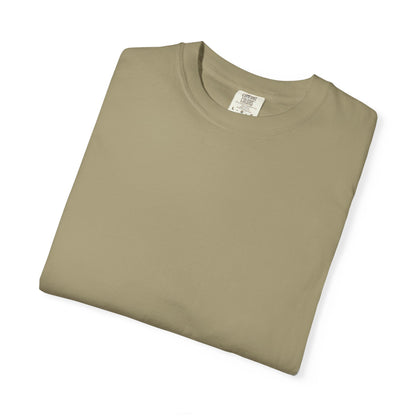 Bookish Latino Garment-Dyed T-shirt with Candles and Books Design
