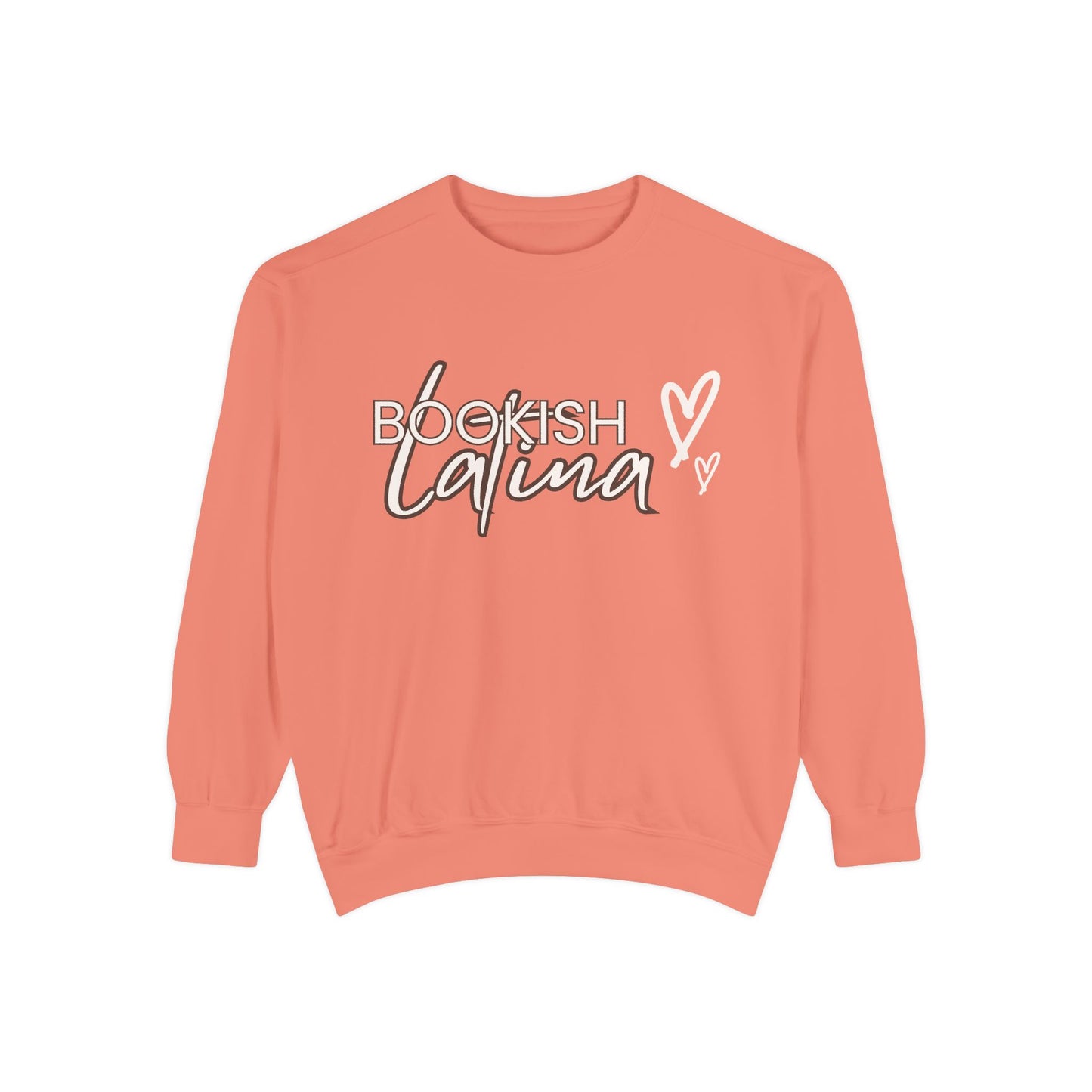 Bookish Latina Sweatshirt- with hearts design