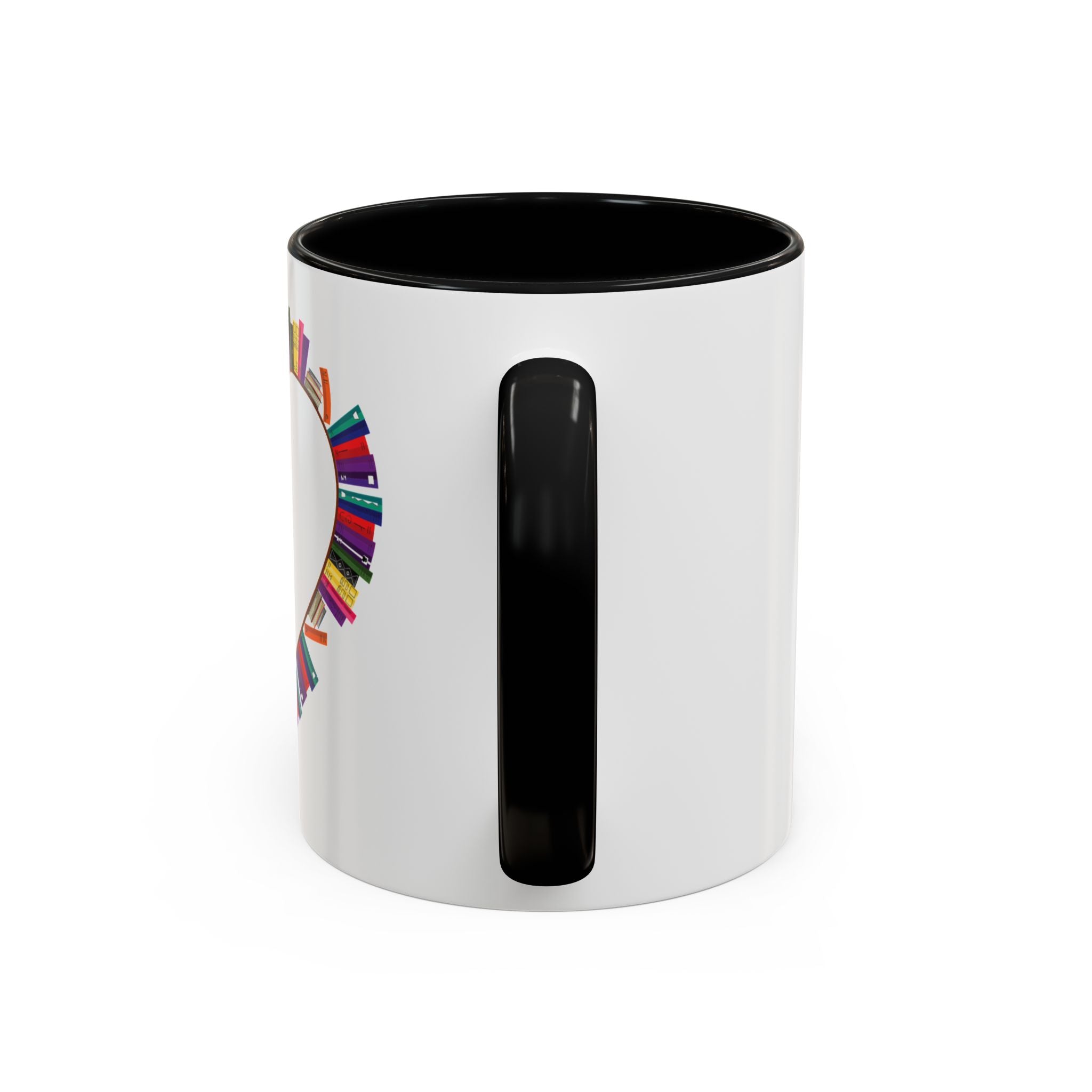 Mug Big Heart Made of Books Coffee Mug (11, 15oz)