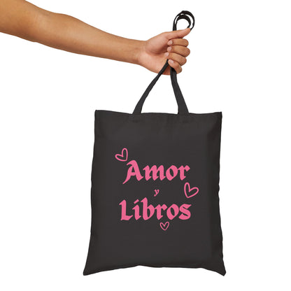 Tote Bag Love Amor y libros with Hearts