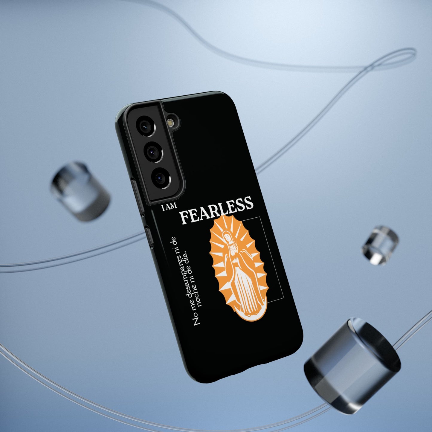Fearless Impact-Resistant Phone Case, Protective Cover, Inspirational Gift, Unique Design, Motivational Cell Phone Case
