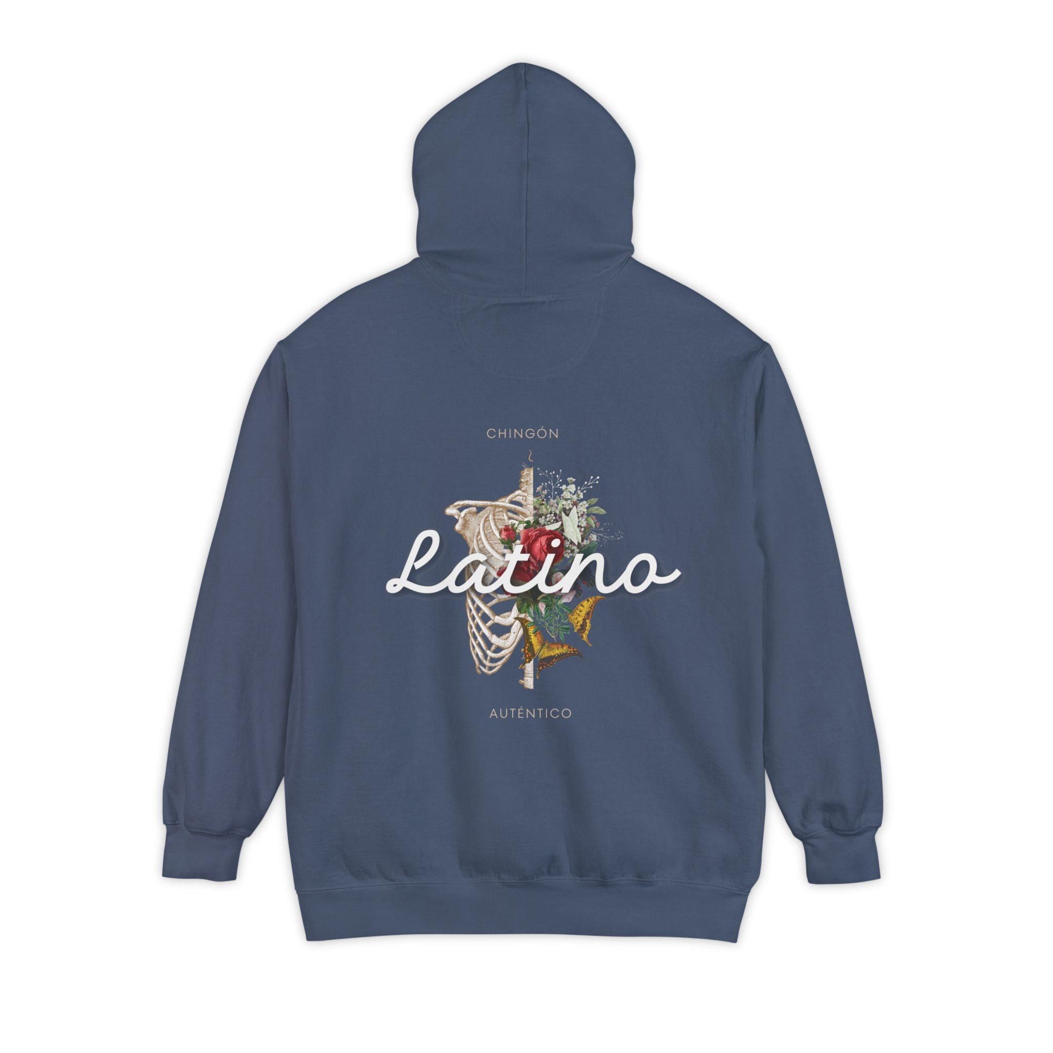 Autentico, Chingon Latino with Calavera Heart Unisex Hoodie