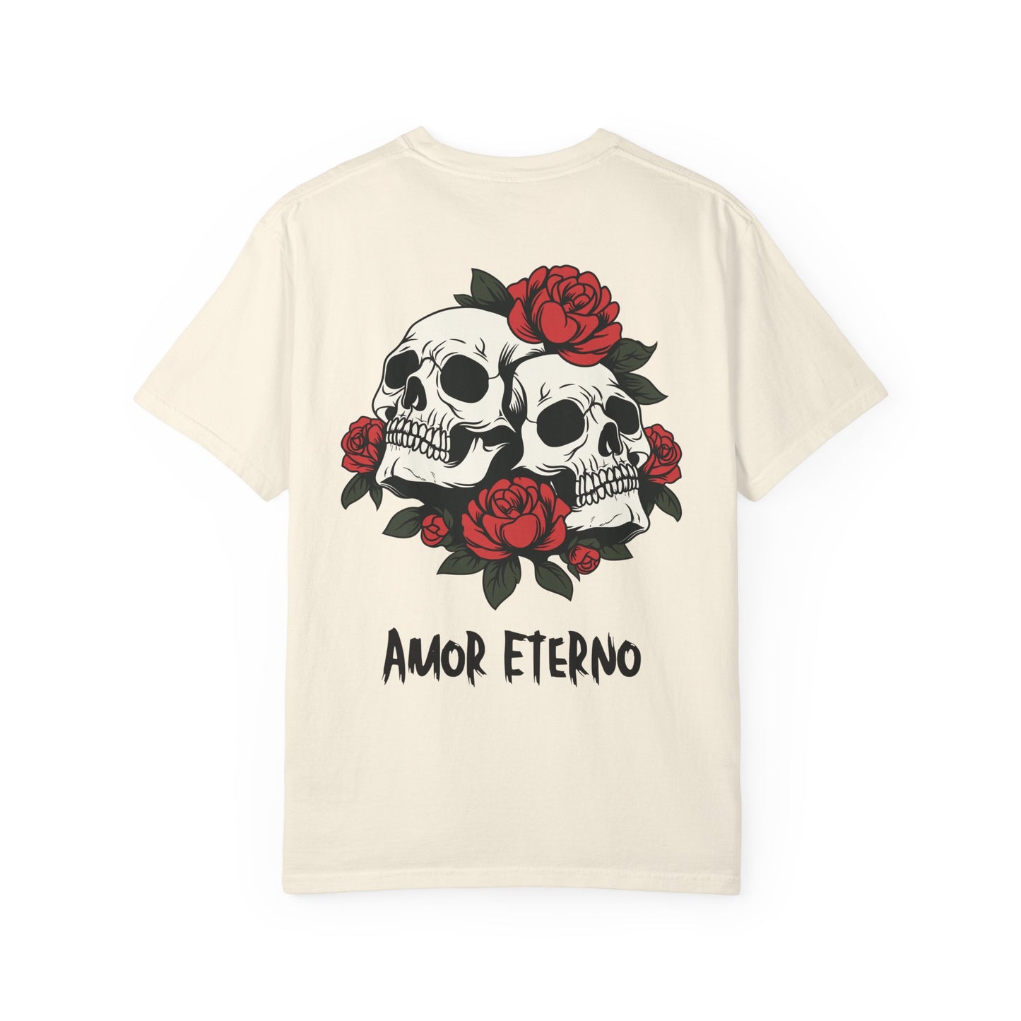 Skull and Roses Tshirt - Amor Eterno Design