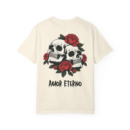 Skull and Roses Tshirt - Amor Eterno Design