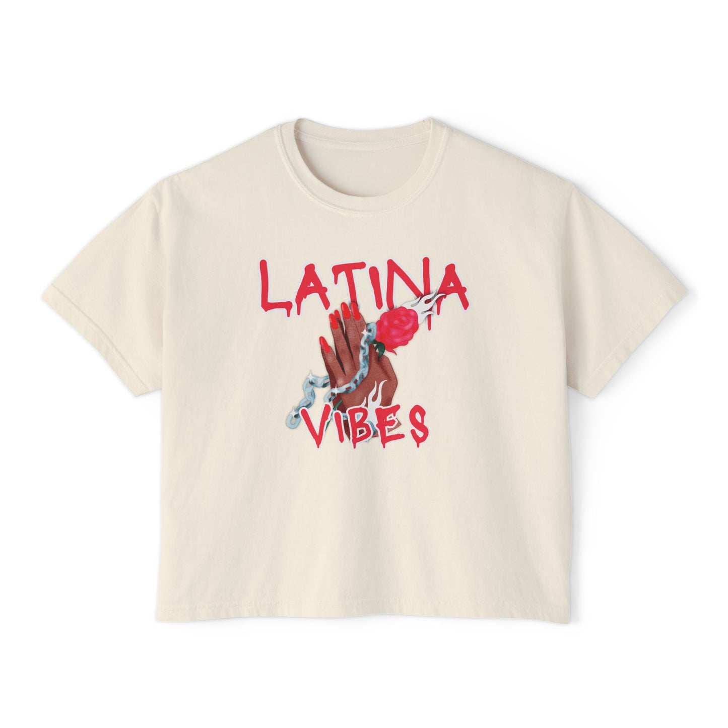 Latina Vibes Women's Boxy Tee – Bold, Stylish & Empowering