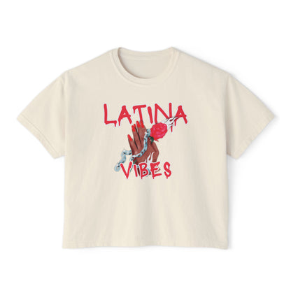 Latina Vibes Women's Boxy Tee – Bold, Stylish & Empowering