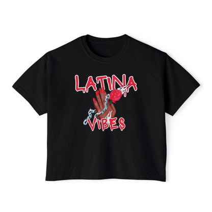 Latina Vibes Women's Boxy Tee – Bold, Stylish & Empowering
