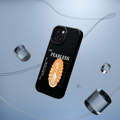 Fearless Impact-Resistant Phone Case, Protective Cover, Inspirational Gift, Unique Design, Motivational Cell Phone Case