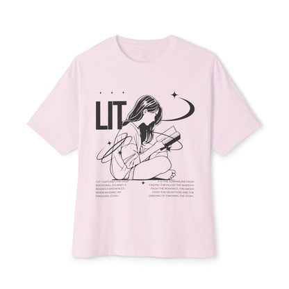 Boxy Tee - Girl Reading LIT Design