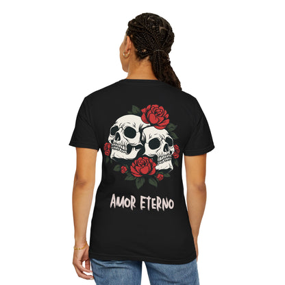 Skull and Roses Tshirt - Amor Eterno Design
