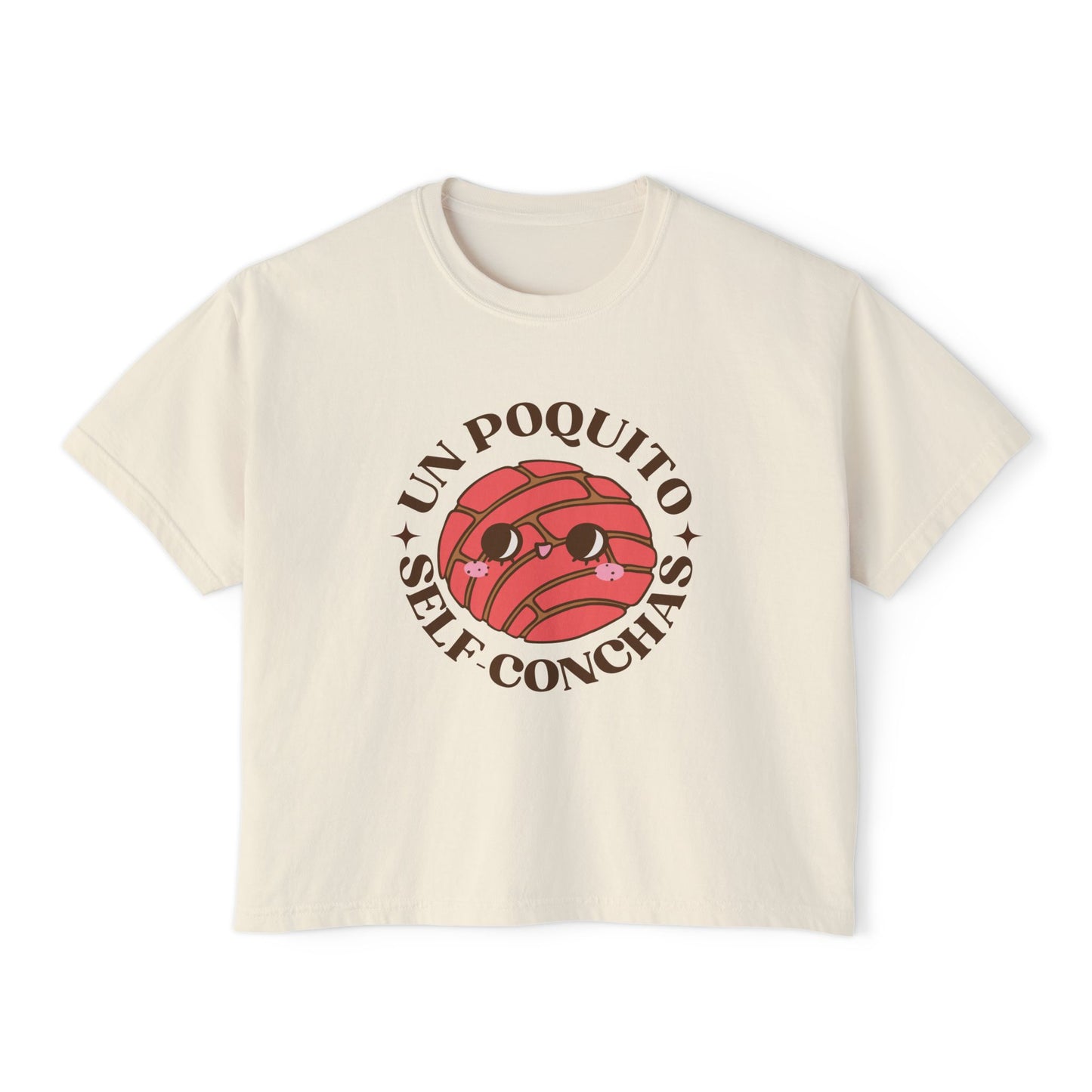 Boxy Tee with Un Poquito Self Conchas and Cute Concha Design