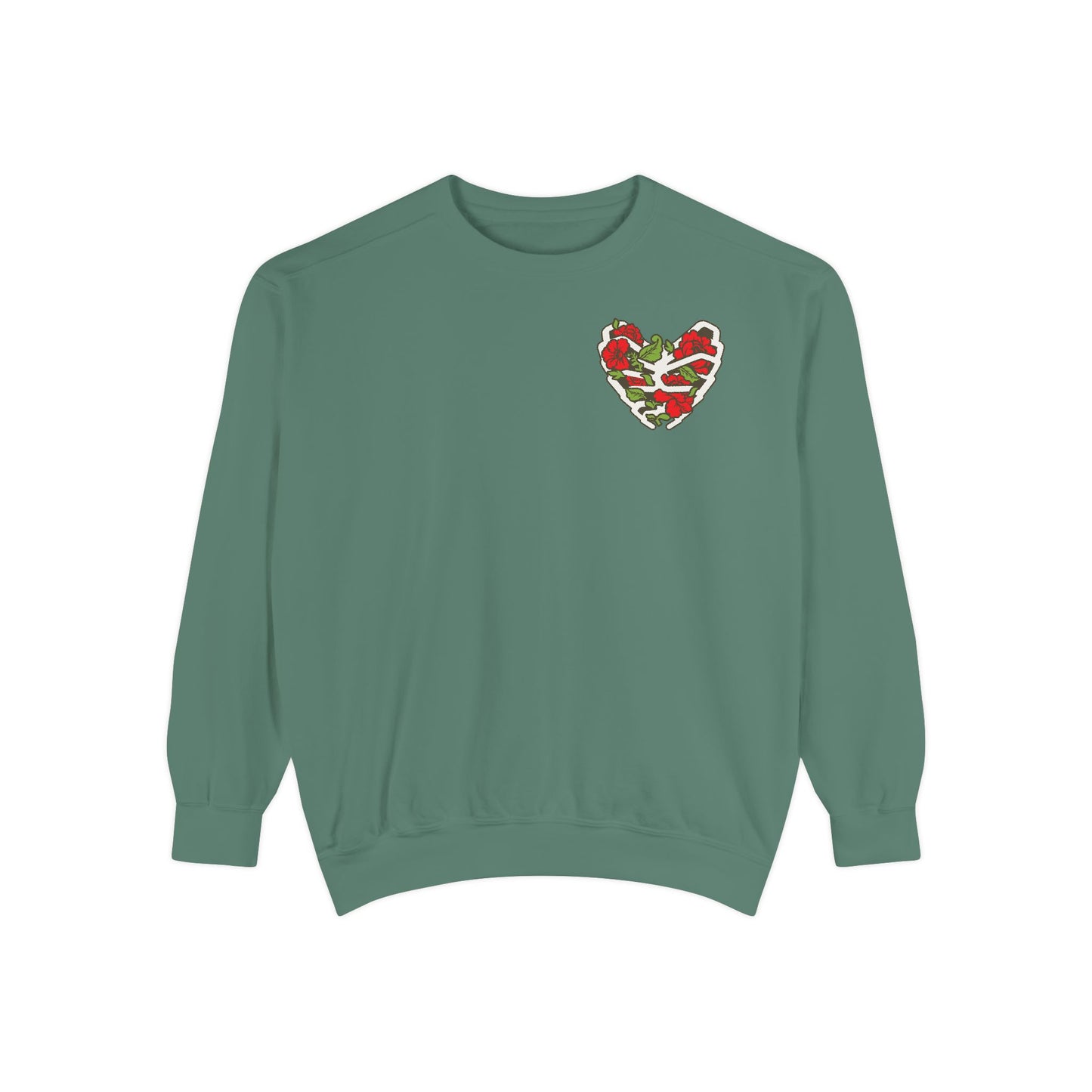 Sweatshirt - Chingon Latino Calavera Heart Design