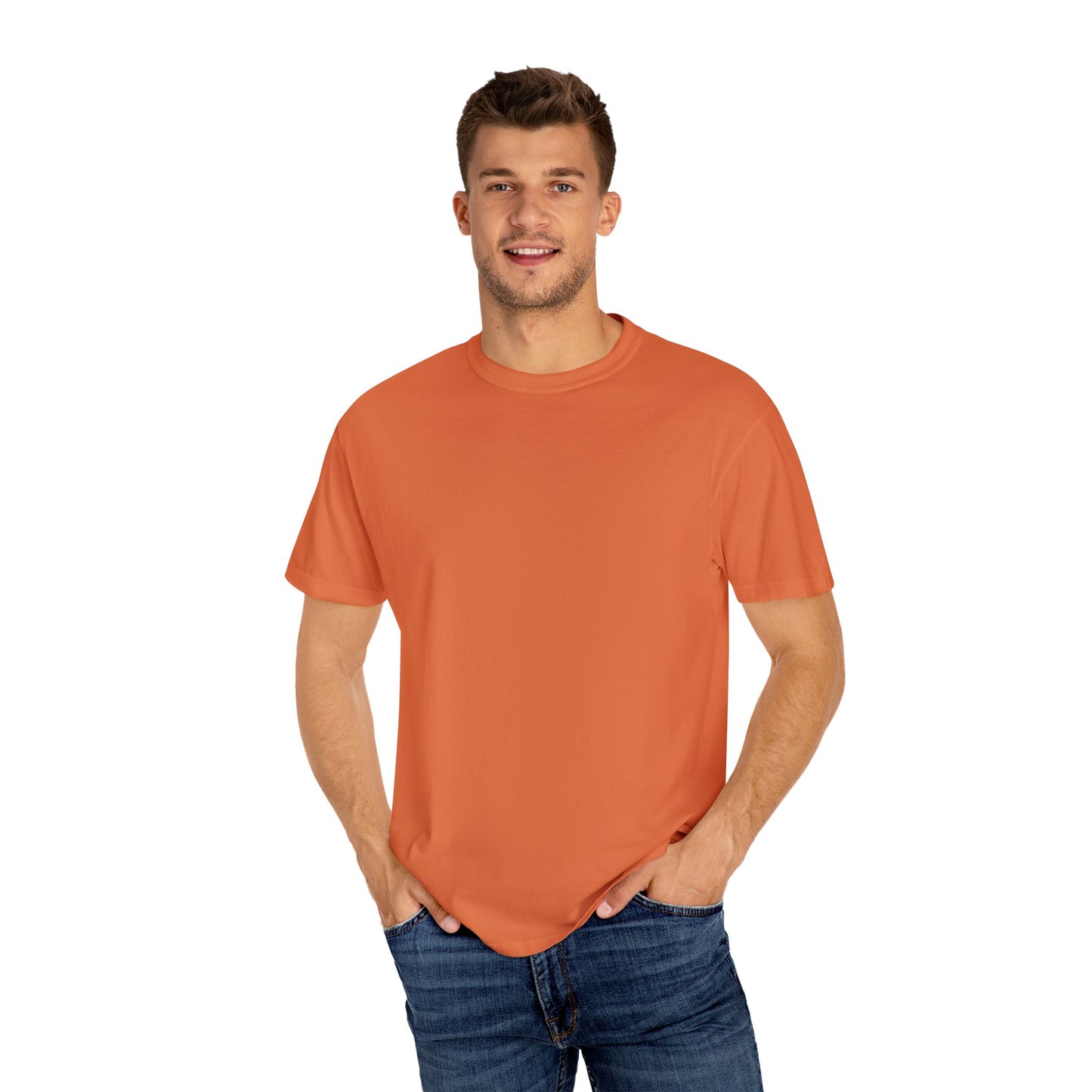 Bookish Latino Garment-Dyed T-shirt with Candles and Books Design