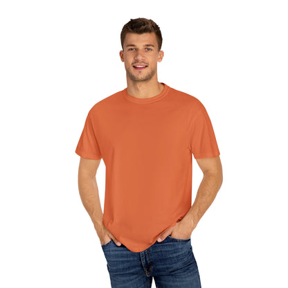 Bookish Latino Garment-Dyed T-shirt with Candles and Books Design