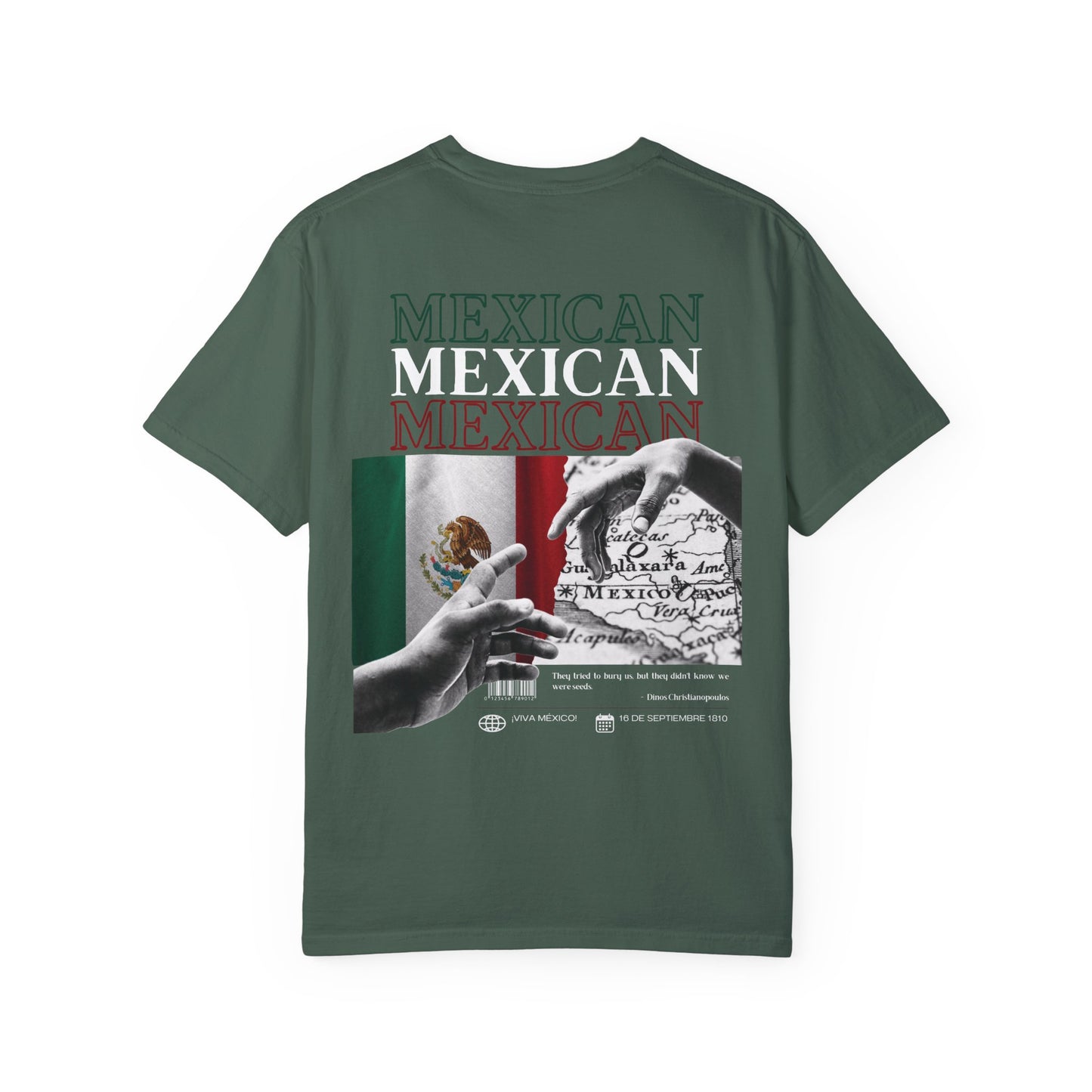 Mexican Flag Unisex T-shirt - Strength and Pride Design
