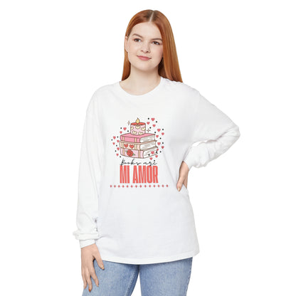 Books Are Mi Amor Unisex Long Sleeve T-Shirt