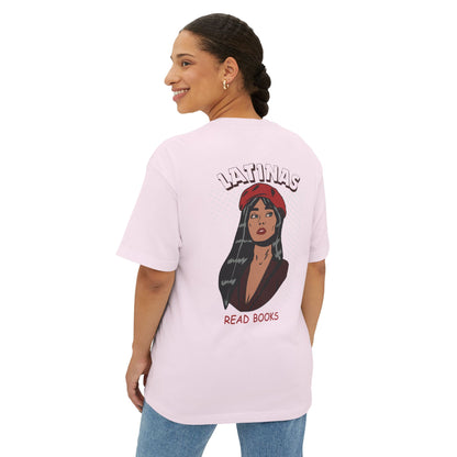 Latinas Read Books Unisex Oversized Boxy TShirt