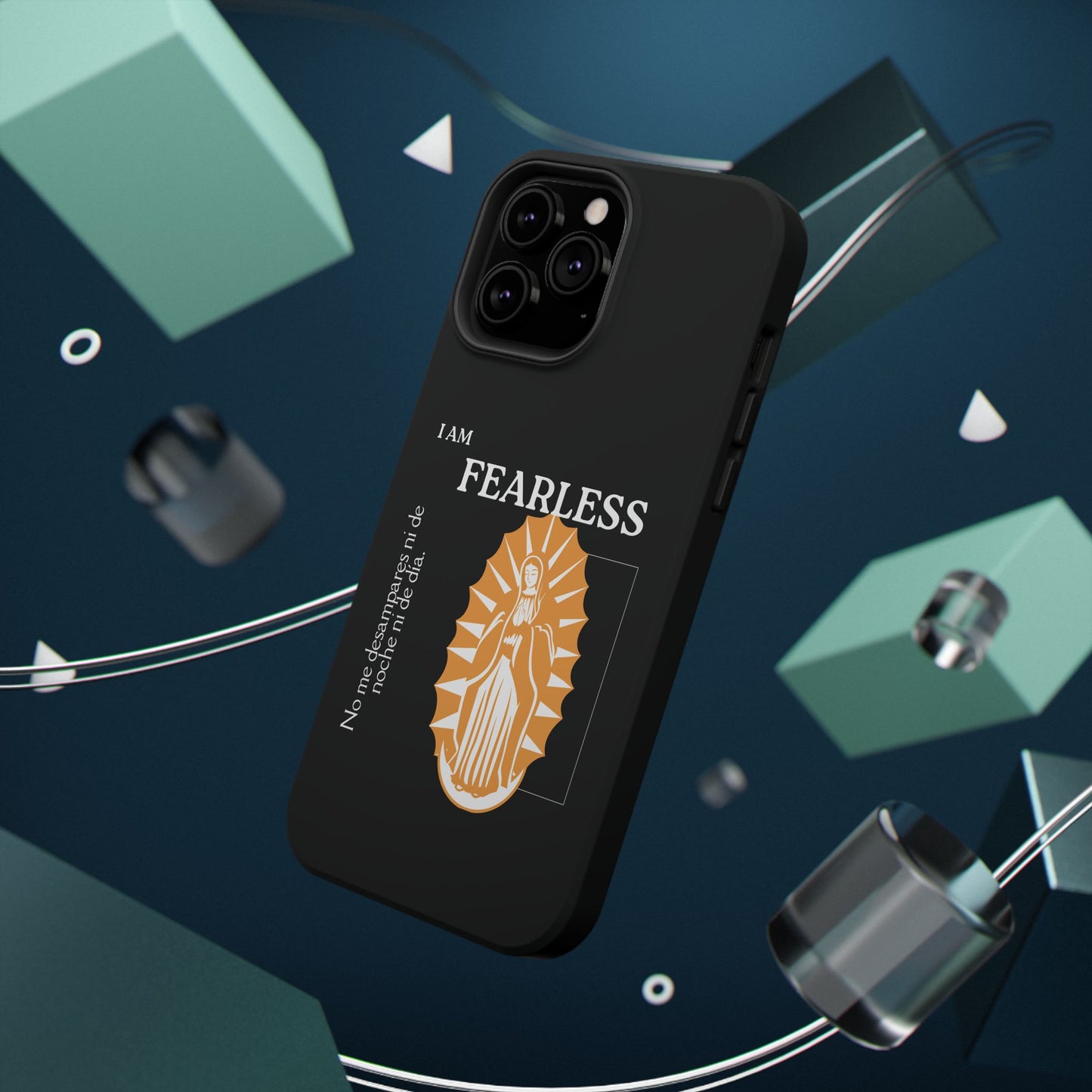 Fearless Impact-Resistant Phone Case, Protective Cover, Inspirational Gift, Unique Design, Motivational Cell Phone Case