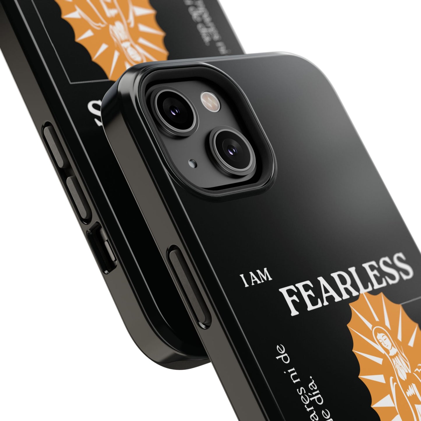 Fearless Impact-Resistant Phone Case, Protective Cover, Inspirational Gift, Unique Design, Motivational Cell Phone Case