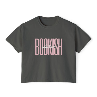 Boxy Tee - Bookish Latina Graphic Shirt for Women