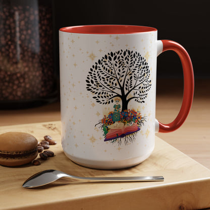 Coffee Mug - Stories are Legacies Too with Catrina, Tree, and Book Design