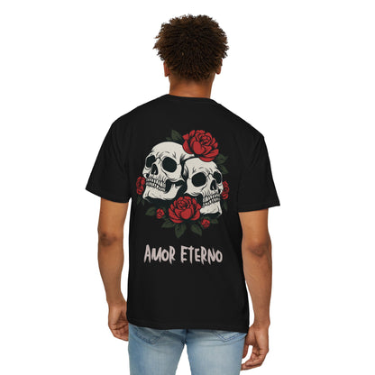 Skull and Roses Tshirt - Amor Eterno Design