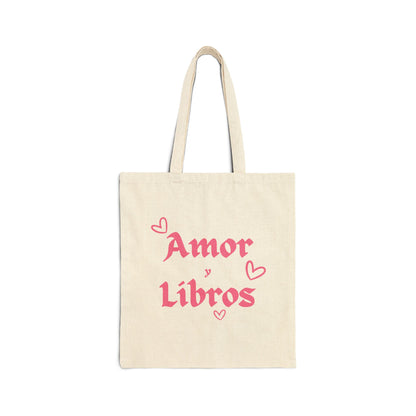 Tote Bag Love Amor y libros with Hearts