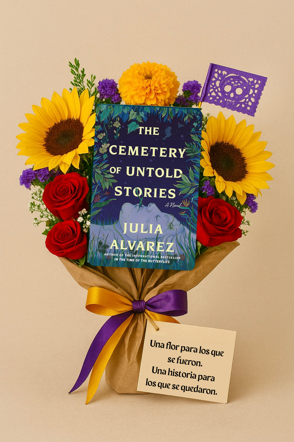 🌼 Día de Los Muertos Book Bouquet