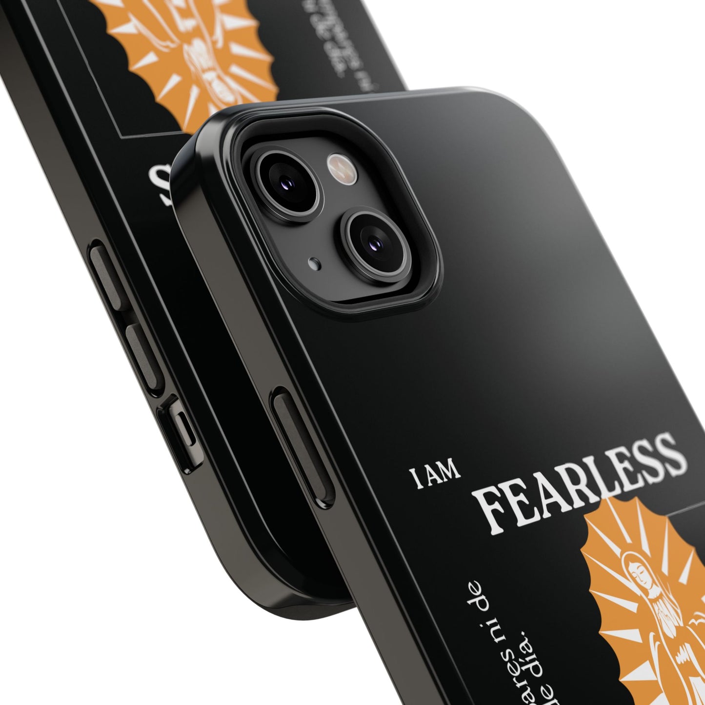 Fearless Impact-Resistant Phone Case, Protective Cover, Inspirational Gift, Unique Design, Motivational Cell Phone Case
